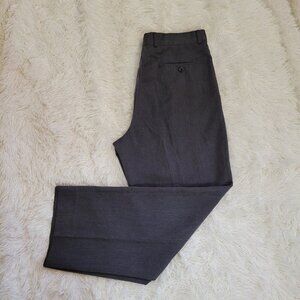 Barrington Men Business Casual Wide Leg Gray Trouser Slacks Pants size 34W x 30L
